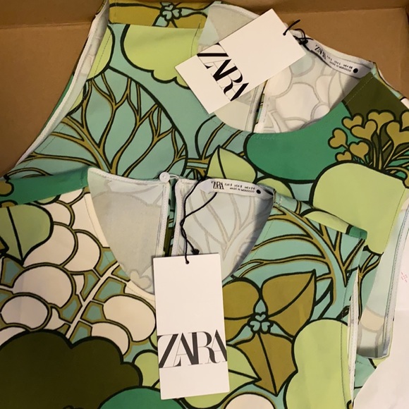 🍒HP🍒 𝗡𝗪𝗧 𝗭𝗮𝗿𝗮 • Printed Dress - Picture 16 of 16